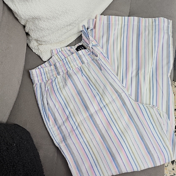 GAP Other - GAP Pastel Multi-Stripe Elastic Waist Pants